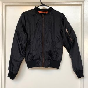 Navy Blue Bomber Jacket